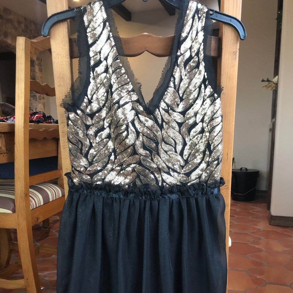 Gianni Bini Gold Leaf Dress